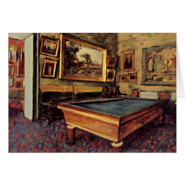 Degas - La Sala Billiard (Anverso (Horizontal))
