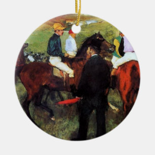 Degas - Ornamento de Navidad de caballos de carrer