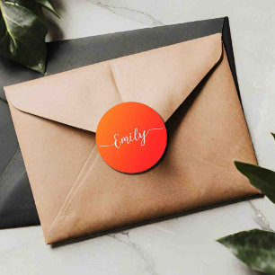 degradado naranja -add name pegatina redondeo clás