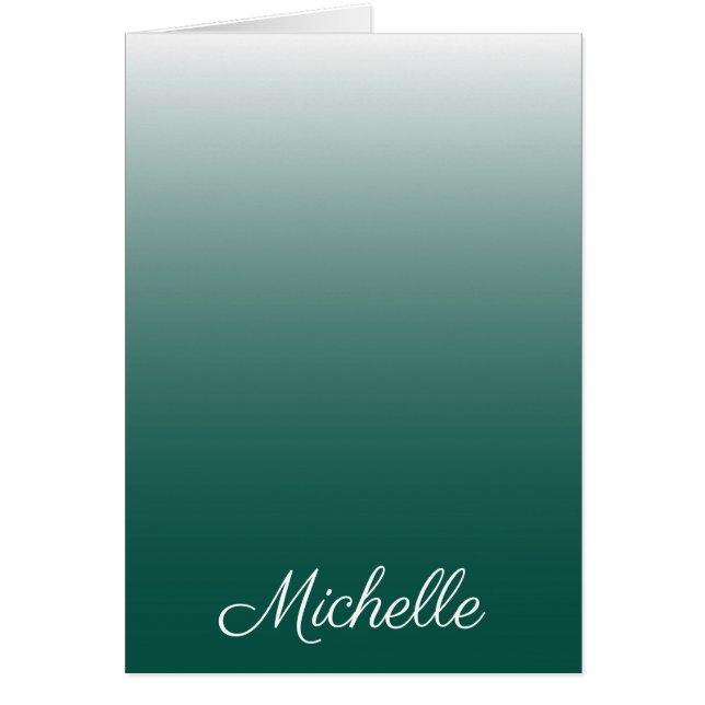 Degradado oscuro personalizado verde (Frente)