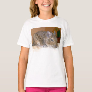 Degu relajante lindo chica camiseta