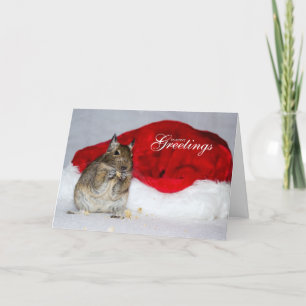Degu y navidad de los saludos de la estación del