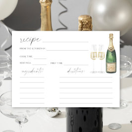 Deguste la ducha de champagne Bridal - tarjeta de 