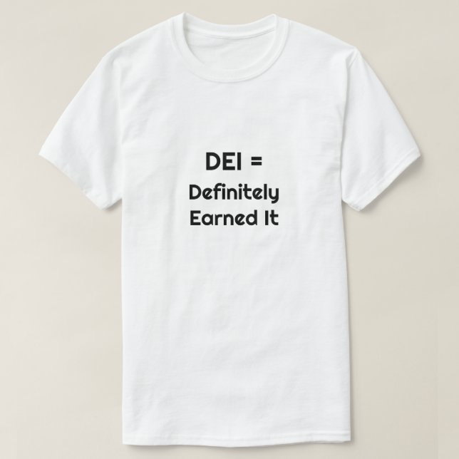DEI = Definitivamente Ganó Camiseta De Ti (Diseño del anverso)