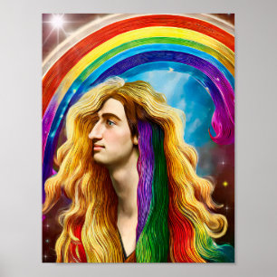 Deidad Arcoiris Hombre de todo amor Fantasía Arte