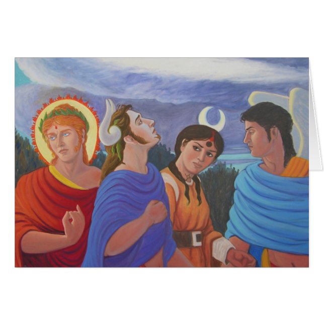 Deidades que dan un paseo (Anverso (Horizontal))