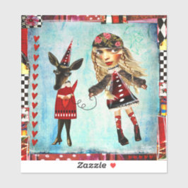 Deidre y sus Pegatinas de Doe Art - Varios tamaños