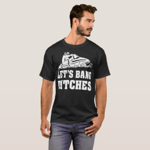 Deja la camiseta del Snowmobile de las zanjas de