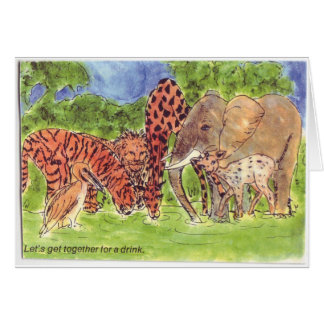 Deja la reunión para una bebida