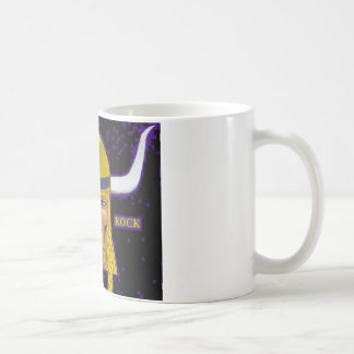 Deja la taza de café de Viking de la roca