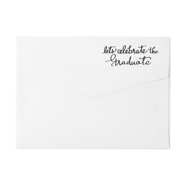 Deja para celebrar la tipografía graduada (Reverso)