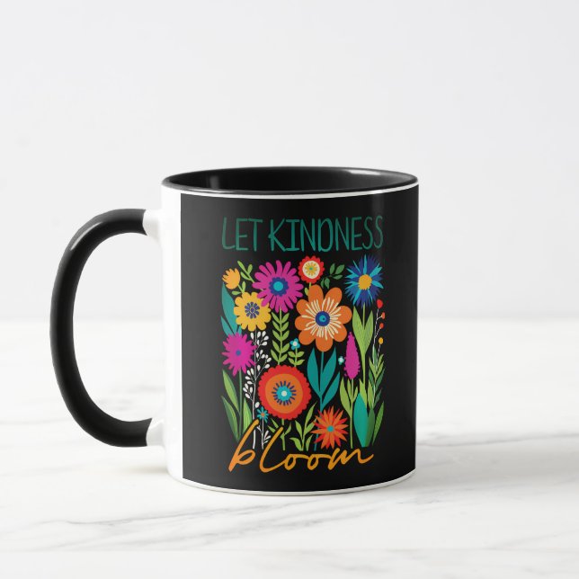 Deja que la amabilidad florezca. taza de café (Izquierda)