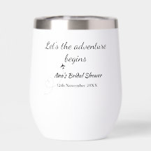 deja que la aventura empiece la ducha de novia agr