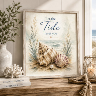 Deja que la Marea te Reinicie Arte de Pared de Con