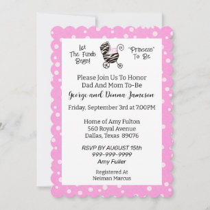 Deja que los Fondos Comiencen Invitación “PRINCESA