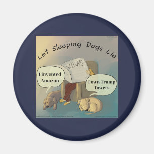 Deja que los perros dormidos mientan Imán de cómic
