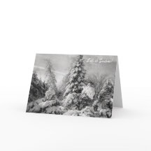 Deja que nieva la tarjeta de saludo