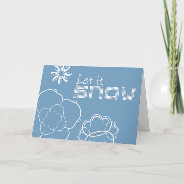 Deja Que Nieva La Tarjeta De Saludo (Anverso)