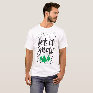 Deja que nieve Camisetas de Navidad combinables
