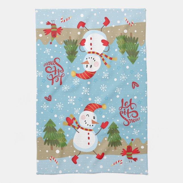 Deja Que Nieve Cocina Toalla B (Vertical)