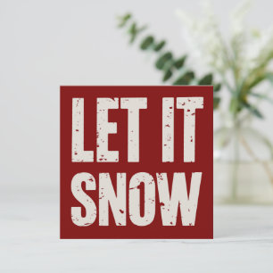 Deja que nieve Navidad retro familiar a juego 