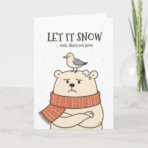 Deja que nieve… - Tarjeta divertida de Navidad de 
