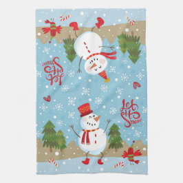 Deja Que Nieve Toalla De Cocina