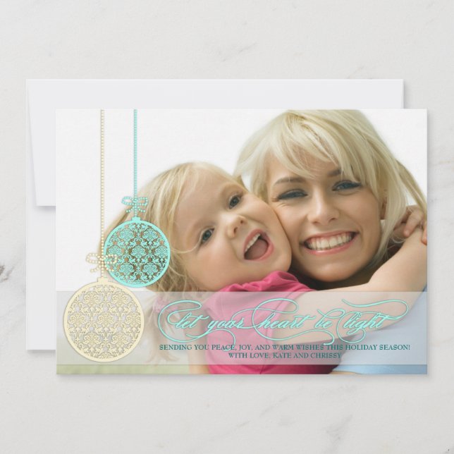 Deja que tu corazón sea ligero, tarjeta de foto co (Anverso)