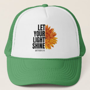 DEJA QUE TU LUZ BRILLE GORRA DE CAMIONERO
