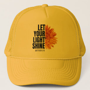 DEJA QUE TU LUZ BRILLE GORRA DE CAMIONERO