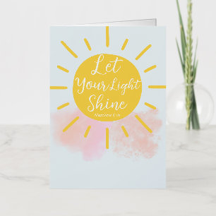 Deja que tu luz brille - Tarjeta de felicitación d