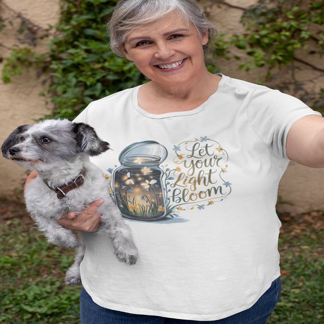 Deja que tu luz florezca (Let Your Light Bloom Plus Size T-Shirt)