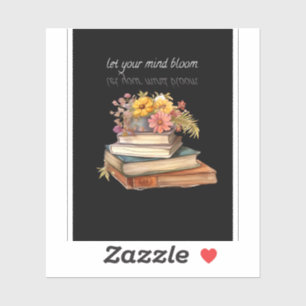 Deja que tu mente florezca - Pegatinas estéticos f