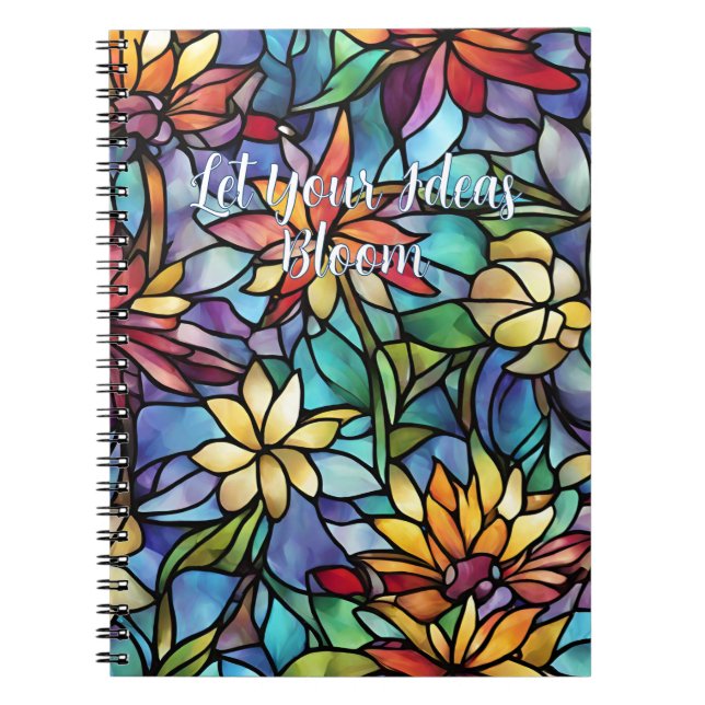 Deja que tus ideas florezcan Cuaderno en espiral f (Frente)