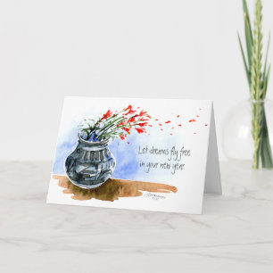 Deja que tus sueños vuelen con tarjeta de felicita