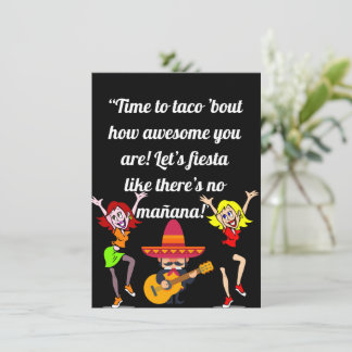 deja taco sobre la tarjeta de gabinete