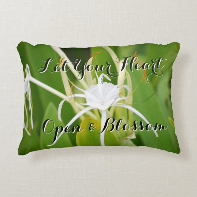 "Deja tu corazón" Inspiradora almohada (Anverso)