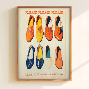 Deja tus zapatos en la puerta Arte de pared imprim