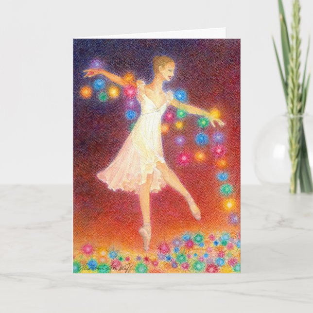 Dejado haya tarjeta de felicitación ligera (Anverso)