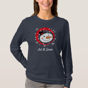 Dejado lo camiseta de encargo del muñeco de nieve