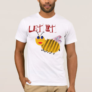 Dejado lo camisetas de la abeja