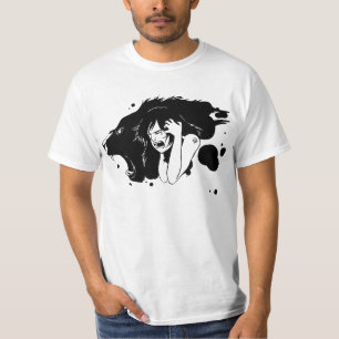 Dejado lo hacia fuera camiseta