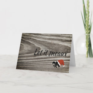 Dejado lo tarjeta de Navidad de Sneaux Luisiana