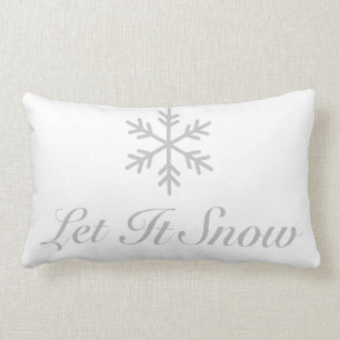 Dejáis le nevar blanco gris de la almohada lumbar
