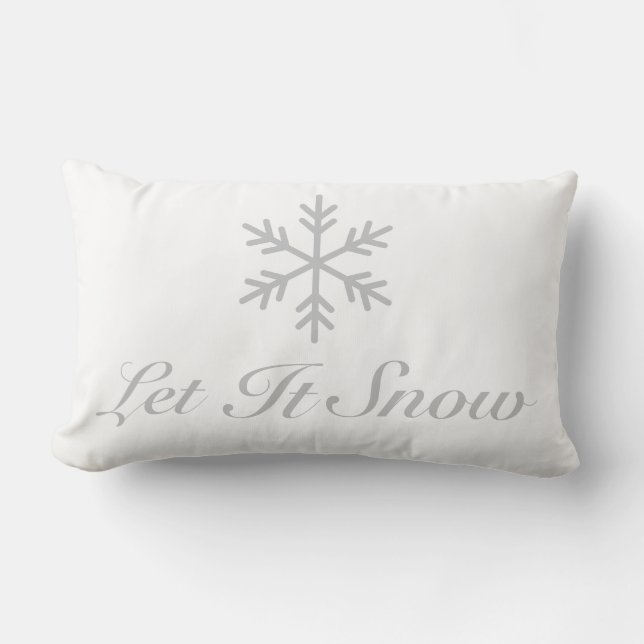 Dejáis le nevar blanco gris de la almohada lumbar (Anverso)