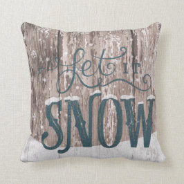 Dejáis le nevar Cojín decorativo del invierno del