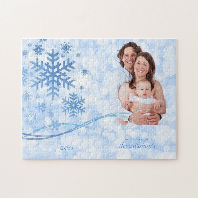 Dejáis le nevar rompecabezas azul (Horizontal)