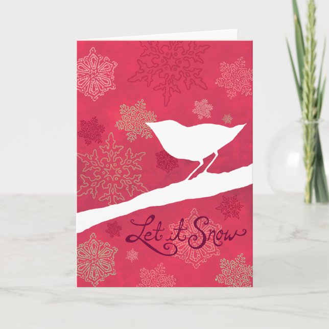 Dejáis le nevar tarjeta de felicitación del día de (Anverso)