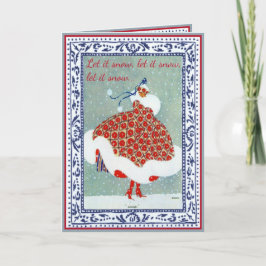 Dejáis le nevar tarjeta de Navidad