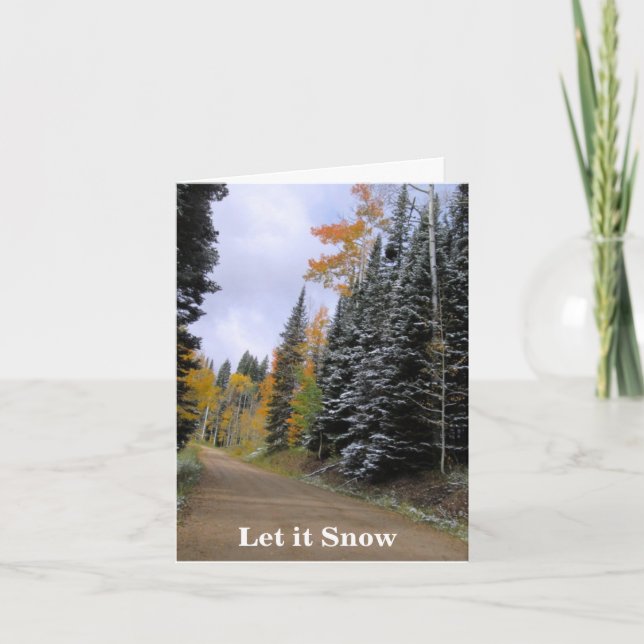 Dejáis le nevar tarjeta de Navidad (Anverso)